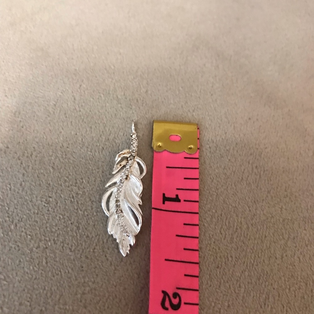 Swarovski Sterling Silver leaf